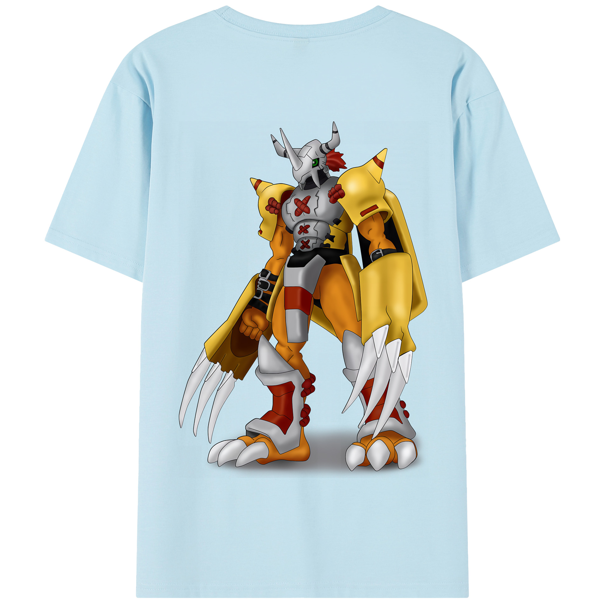 （画像用） Digimon デジタルモンスター/デジモン 綿100％半袖Tシャツ（背面プリント）